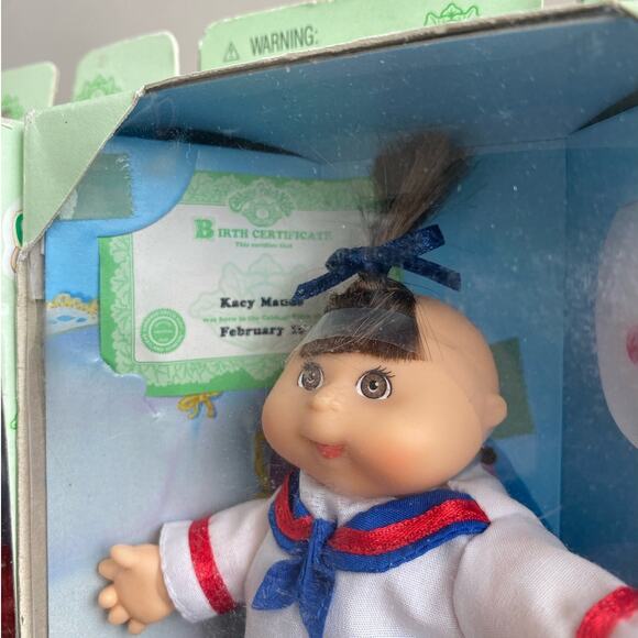 1995 NIB Cabbage Patch Baby Mini Dolls Collectible Janny Rae and Kacy Maude - Picture 3 of 8
